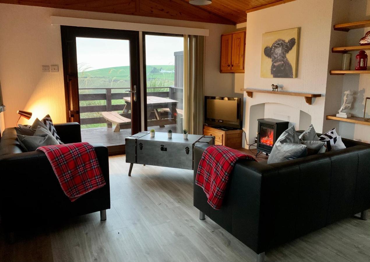 Lodge Cabin With Fabulous Views - Farm Holiday Stranraer Exteriör bild