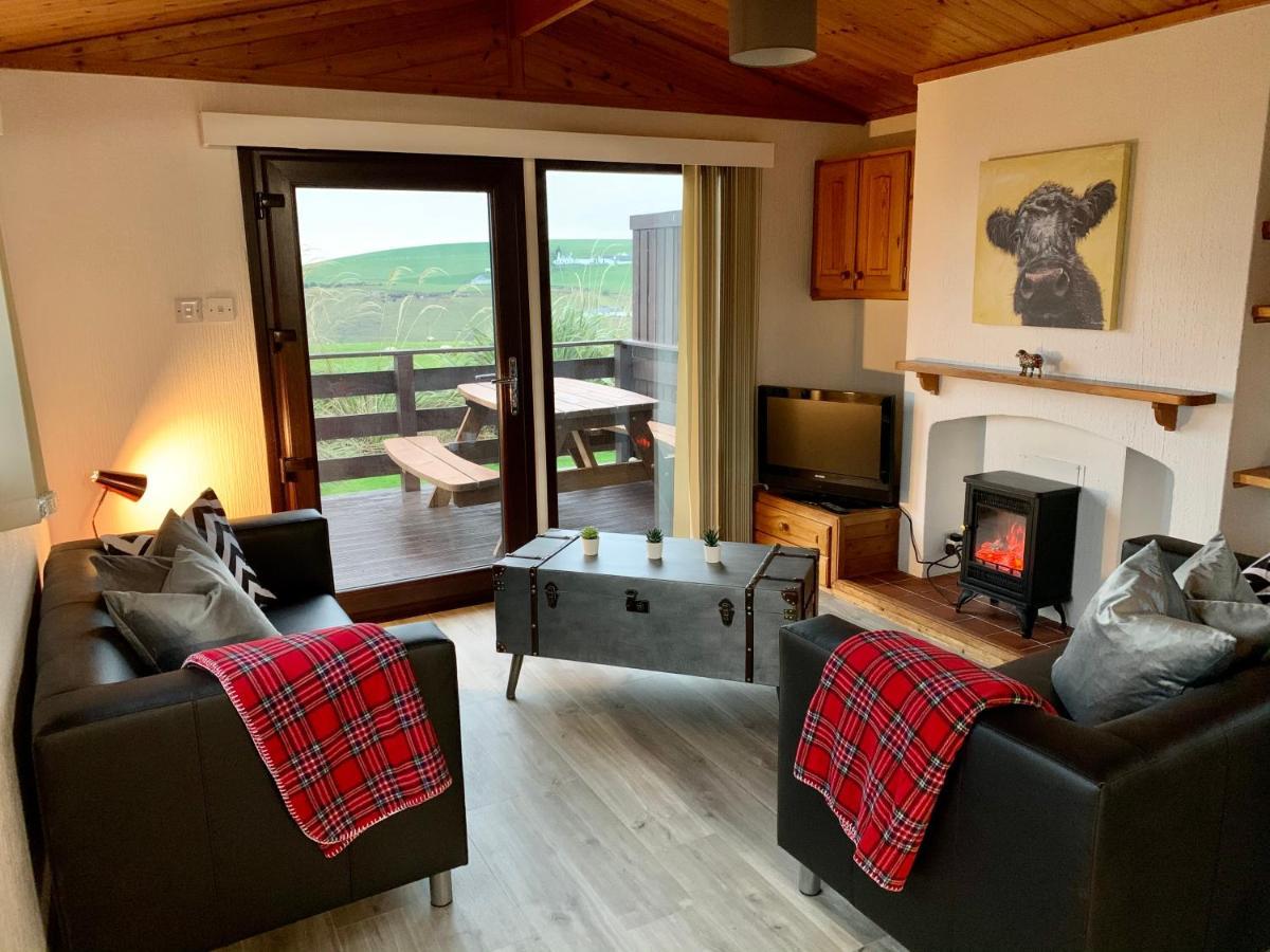 Lodge Cabin With Fabulous Views - Farm Holiday Stranraer Exteriör bild